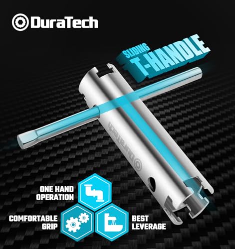 DURATECH Long Reach Basket Strainer Wrench, 1/2" & 3/8 "