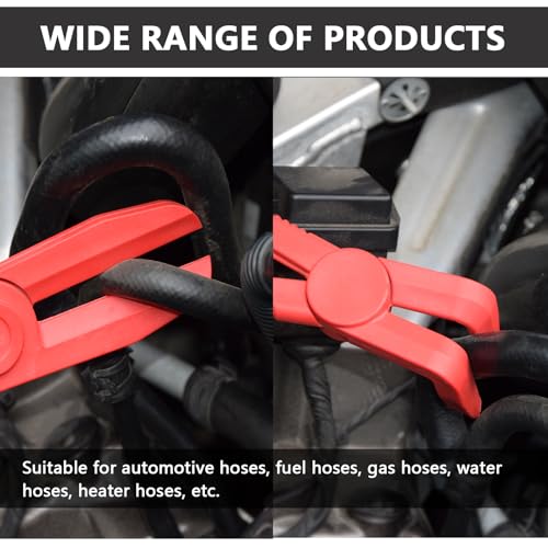 6-Piece Plastic Hose Pinch Off Pliers, Straight & 90° Angled