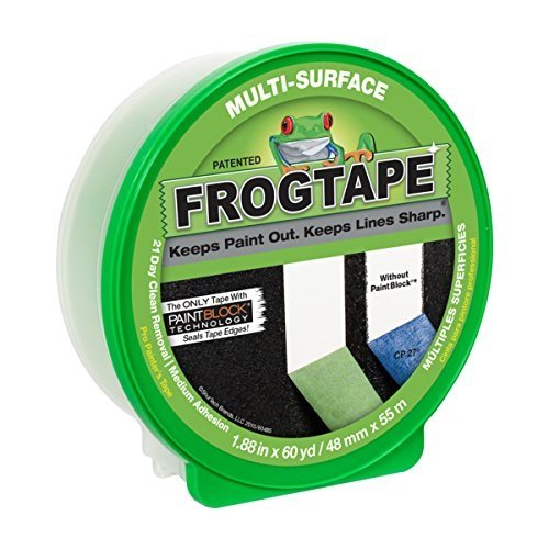 Bulk Frog Tape, Green Multisurface Masking Tape, 1.88"x60yd: Duck Brand 1358464 (96 Masking Tape Rolls) - size: 1.88" x 60 yd
