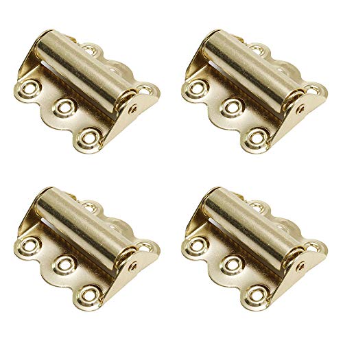 Litepak Screen Door Hinge Professional Grade Hardware Self-Closing Easy Install (4 Pack, Polished Brass) - color: Polished Brass, size: 4 Pack