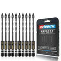10 Pcs 3/16" Masonry Concrete Drill Bit Set for Tile Brick Glass Plastic Wood, Cross Tungsten Carbide Tip, Hex Shank, Work with Ceramic Porcelain Tile Wall Mirror Paver, 3/16 Inch Drill Bits,5mm. - size: 10 Pack 3/16"(5mm)