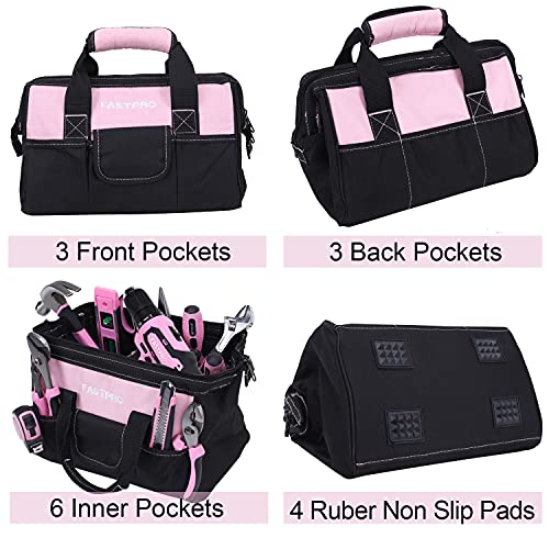 FASTPRO 220-Piece Pink Tool Set, Home Repairing Tool Kit for Women - color: Pink