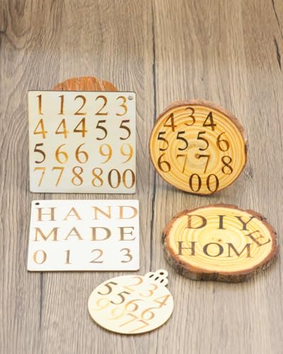 1/2" Wood Burning Letter Kit, 36Pcs Alphabet and Number Branding Iron - color: 1/2", 36 Pcs