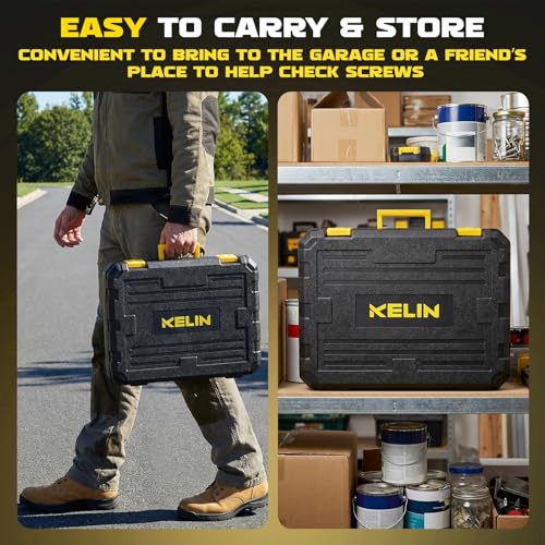 KELIN 155PCS Household Tool Set with Toolbox Ratcheting Screwdriver Sockets
