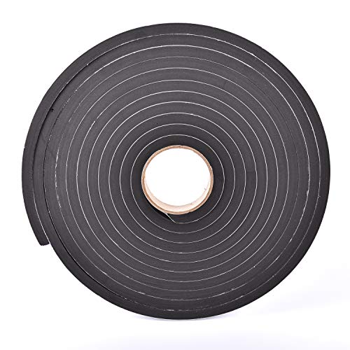 Sponge Neoprene Stripping W/Adhesive 1-1/2in Wide X 1/2in Thick X 25ft Long