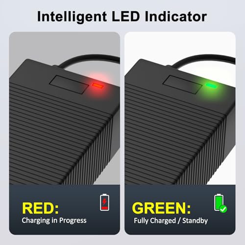 24V Lithium Battery Charger, 29.4V 2A Universal Power Adapter for 7S 24V Li-ion Battery with 5.5mm x 2.1mm DC Connector, Fast Power Supply for Massage Guns, Household Appliances, DIY Electronics
