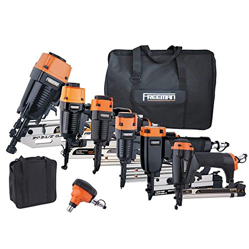 Freeman Complete Pneumatic Nailers and Staplers Kit (9-Piece) | P9PCK