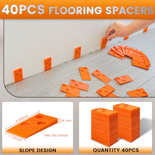 NAACOO Laminate Flooring Tools, Universal 4 in 1 Floor Installation Kit - size: 4PCS Kit
