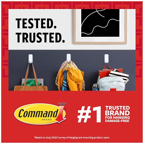 Command Large (15 lb) Picture Hanging Strips, 12 Pairs (24 Strips) - size: Large, style: 120 Pairs