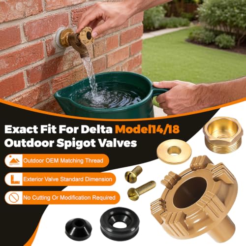 RK-14MH Outdoor Faucet Repair Kit for Woodford Model 14 & 18 Wall Hydrant - color: RK-14MH