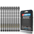 10 Pcs 5/16" Masonry Concrete Drill Bit Set for Tile Brick Glass Plastic Wood, Cross Tungsten Carbide Tip, Hex Shank, Work with Ceramic Porcelain Tile Wall Mirror Paver, 5/16 Inch Drill Bits, 8mm - size: 10 Pack 5/16"(8mm)