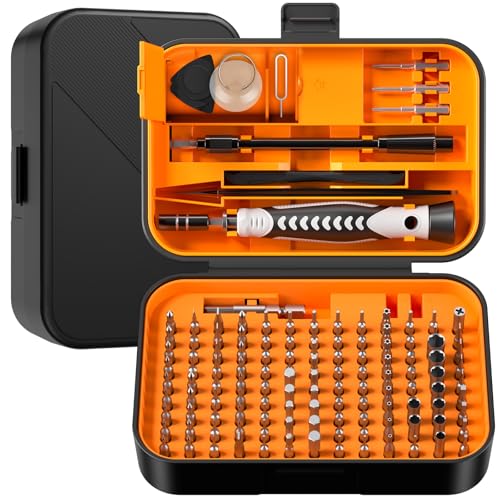 Precision Screwdriver Set, 130 in 1 Mini Screwdriver Set Tool - color: Orange, size: 130