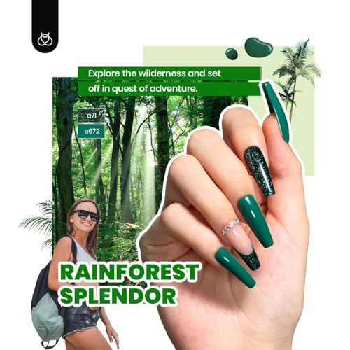 Beetles 85 Pcs Gel Nail Polish Kit with U V Light -35 Colors Gel Polish Kit - color: 0-0-Travel Diary