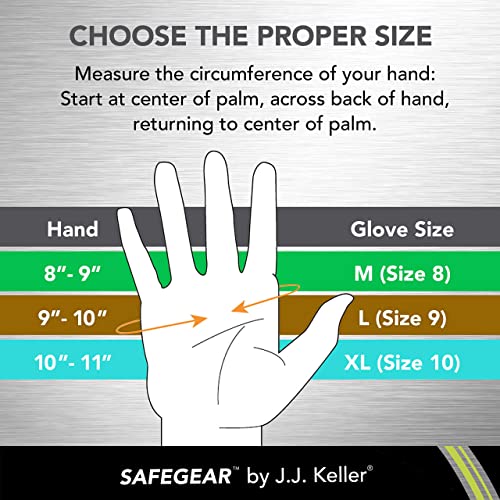 SAFEGEAR Cowhide Leather Work Gloves with Keystone Thumb - color: White, size: XX-Large (Pack of 3)