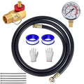 5 Feet Air Tank Repair Kit w/Safety Valve,Performance Tool W10058 Air Tank Repair Kit,Air Tank Valve Kit with Pressure Gauge and 5 Feet Air Tank Hose Assembly kit for Portable Carry Tank - size: 1PC 5 Feet Air Tank Repair Kit