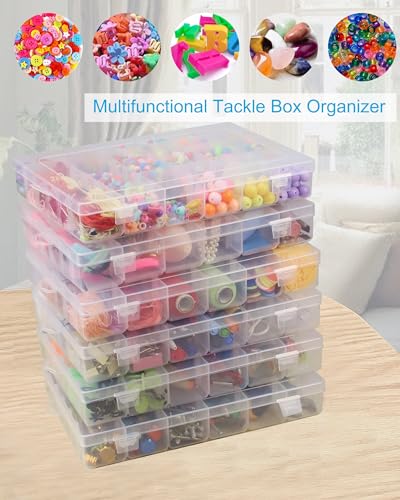 6 Pack 36 Grids Bead Organizer Small Parts Organizer