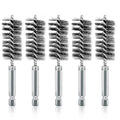 5Pcs 7/8" Stainless Steel Wire Bore Brush for Power Drill Cleaning - size: 22mm | 7/8"