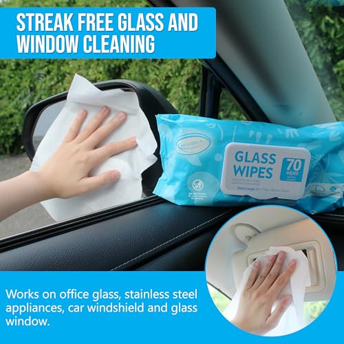 Air Jungles Car Interior Cleaning Wipes Set 210 Count, XL 8" x 10" - size: 210 Count (Pack of 1)