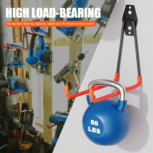 Heavy Duty Garage Storage Hooks 4 Pack Garage Tool Organizer Wall Mount - size: Large