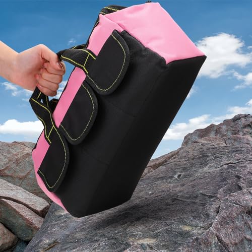 Sanwuta 3 Pack 16 Inch Tool Bags, Classic, Red, Pink, Light Purple - color: Red, Pink, Light Purple, size: 16 Inch, style: Classic