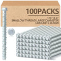 Tandefio 100 Pack 1/4 x 4 Concrete Anchors and Screw Kits Galvanized - size: 1/4" X 4"