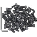55 Pieces M5 x 12mm Socket Head Cap Screws, Thread Pitch 0.8mm, Sutemribor M5 Black Screws, 12.9 Grade Alloy Steel, Black Oxide Finish, Fully Threaded - size: M5 x 12mm, style: Socket Head