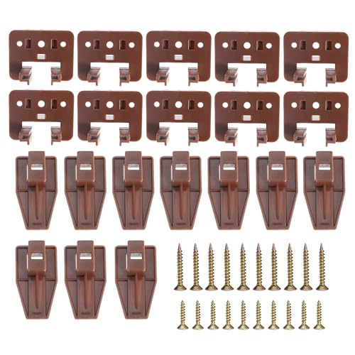 10PCS Drawer Slide Track Guide Glide for Center Mount Drawer for Dressers and for Nightstand for Kenlin for Rite-Trak 1 Drawer Systems (Please Check The Size Before Purchasing) - style: 10Pcs