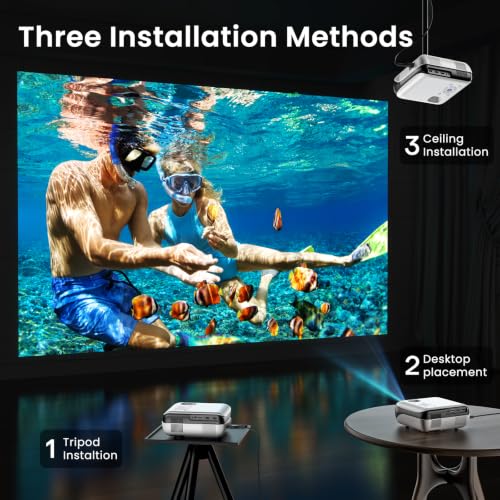 HAPPRUN Native 1080P Outdoor Smart Projector-Standard - style: Standard