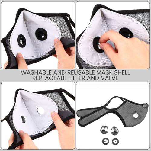 Threlaco 6 Pcs Dust Mask Reusable Respirator Mask - color: Mix Color