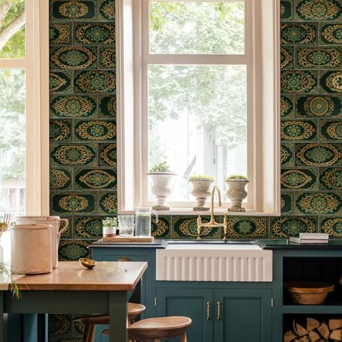 VICCI 32Pcs Peel & Stick Tile Decals 8" x 4" - color: Sjm-305, size: 8x4IN*32PCS