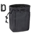 LIVANS Tactical Molle Dump Pouch, Magazine Drop Pouch Drastring Ammo Bag - color: Black