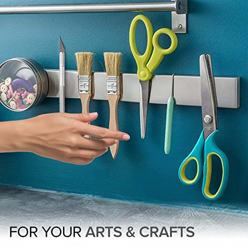 Modern Innovations Magnetic Knife Holder for Wall and Fridge - 14" Knife Magnetic Strip, Magnet Kitchen Knife Holder and Rack, Stainless Steel Magnetic Knife Bar for Kitchen Utensils - size: 14 Inch