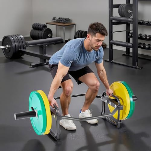 VEVOR Safety Squat Bar, 700 & 1500 LBS, Plus 500 LBS Hex Barbell Trap Bar, Ideal for Squats, Deadlifts, Lunges, Rehab - size: 500 Pounds