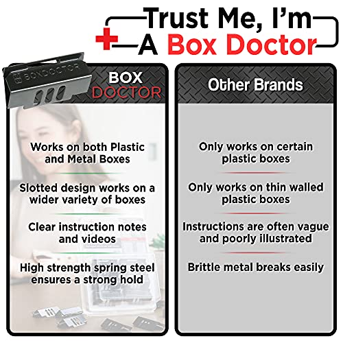 Repair Clips - Fix Loose Outlets and Switches - Electrical Wall Box Repair Clips - 10 Pack