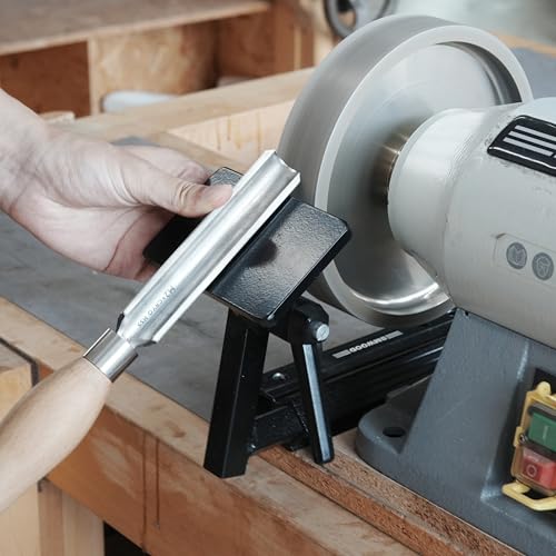 BG-GJ Set Complete Grinding Jig System for Wood Chisels, Grind Sharpening System for 8 Inch Grinders to Sharpen Lathe Turning Tools, Chisels, Skews, Bowl Spindle Gouges. - color: Bg-gj