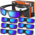 OXG Safety Glasses Protective Eyewear Men Women, ANSI Z87.1 Work Glasses Scratch Impact Resistant for Industrial Shooting - color: Multicolor