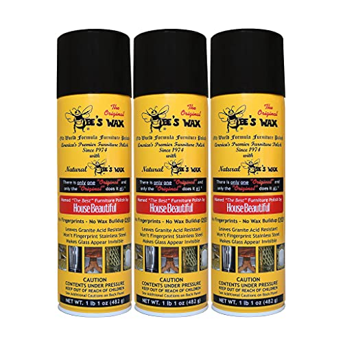 The Original Bee's Wax Old World Formula Furniture Polish - 3 Pack - size: 17 Ounce (Pack of 3)