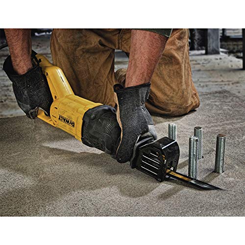 DEWALT Reciprocating Saw, 12 Amp, 2,900 RPM, 4-Position Blade Clamp, Variable Speed Trigger, Corded (DWE305)