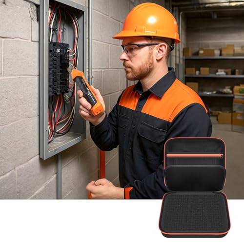 GWCASE Case for Klein MM300/325 Multimeter, Circuit Breakers,Clamp, Black-L - color: Black, size: L