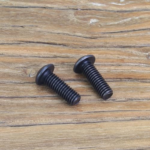 105 Pieces M4 x 12mm Button Head Socket Cap Screws, Thread Pitch 0.7mm, Sutemribor M4 Black Screws, 10.9 Grade Alloy Steel, Black Oxide Finish, Fully Threaded - size: M4 x 12mm, style: Button Head