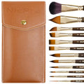Nicpro 12PCS Professional Watercolor Brushes Set, Travel Paint Brushes - size: 12 PCS