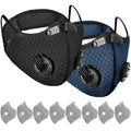 Threlaco Dust Mask Reusable - color: Black, Navy Blue