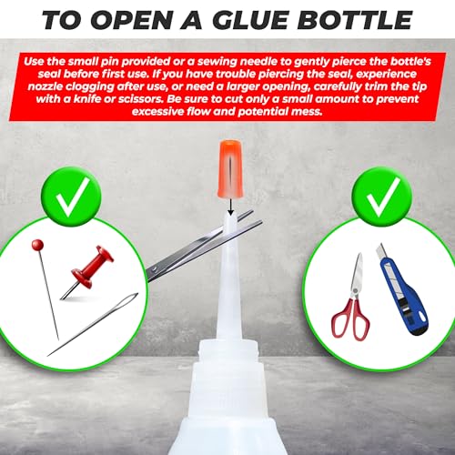 Plastic Glue for Models, Miniatures, Legos, PLA & 3D Printing Repair – Fast Setting Heavy Duty Strong Super Glue for Plastic 20g (2 Pack) - size: 2 Pack