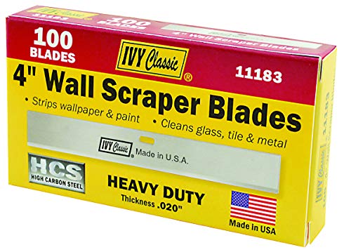 IVY Classic 11183 4" Wall Scraper Blades, USA, 100-Pack - size: 100-Pack