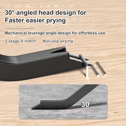 Heavy Duty Upholstery Staple Remover with Gloves, Chrome Vanadium Steel