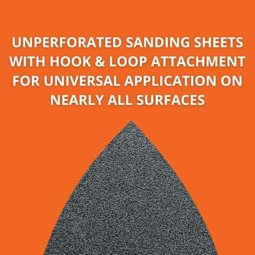 Fein Sanding Sheets with Hook & Loop Attachment - size: 150 Grit, 50-Pack