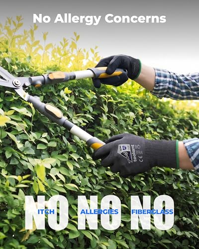 toolant ComfyCut A5 Cut Resistant Work Gloves, ANSI & EN388 Certified Protection with Second Skin Comfort, Fiberglass-Free, Touchscreen & Flexible Grip, for Woodworking, Warehouse, Assembly, Large - size: Large