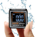 Ultra Small Digital Angle Finder Magnetic Level, Rechargeable Angle Cube, Table Saw Miter Gauge, 4 * 90 Degree Protractor Electronic Inclinometer, Wood Working Measuring Tool - color: Black