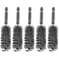 5Pcs 11/16" Stainless Steel Wire Bore Brush for Power Drill Cleaning - size: 17mm | 11/16"
