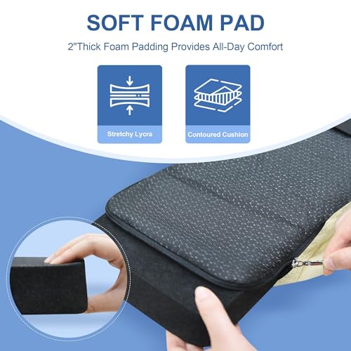 SPRING SEAON Knee Scooter Cushion Pad Cover for Adults, Beige - color: Beige